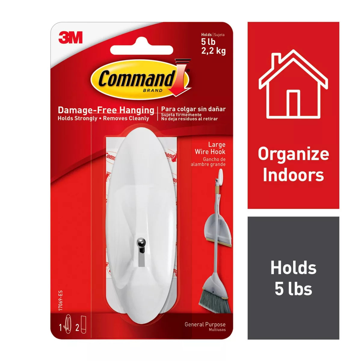 Command Wire Hook White