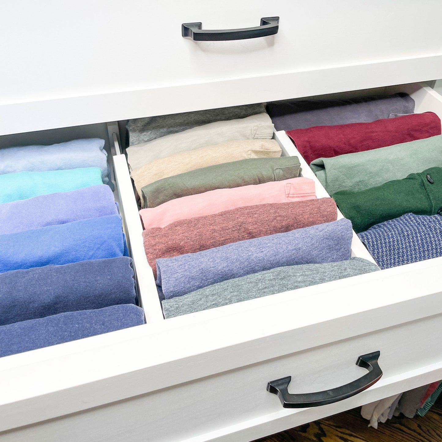 Bamboo Expandable Drawer Dividers – White