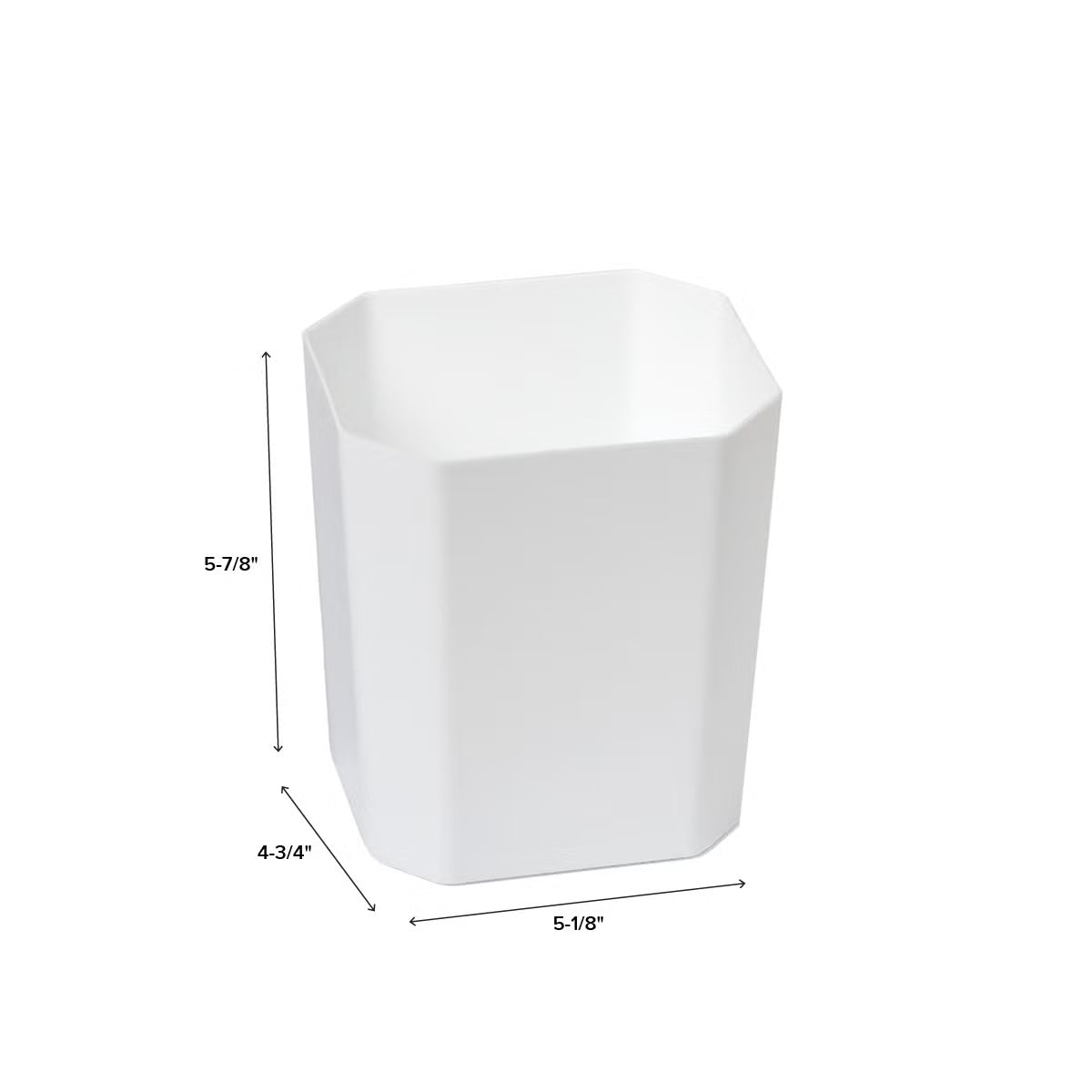 Tall Insert White 5-1/8" x 4-3/4" x 5-7/8"