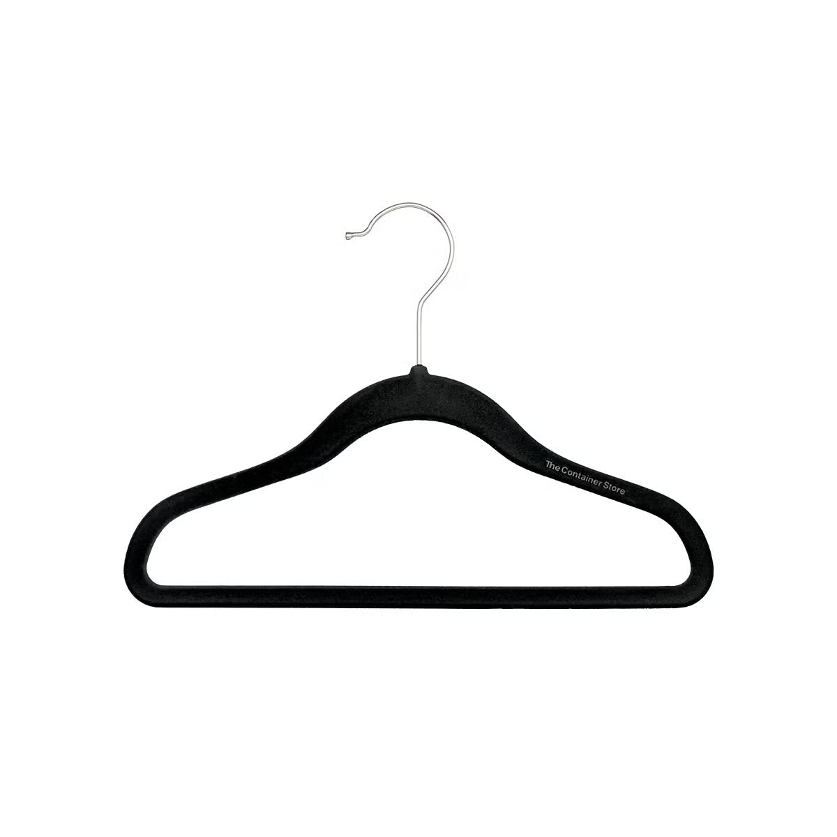 Kid's Non-Slip Velvet Hangers (Black)