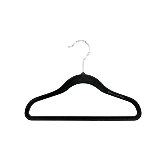 Kid's Non-Slip Velvet Hangers (Black)