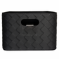 Leather Woven Bin