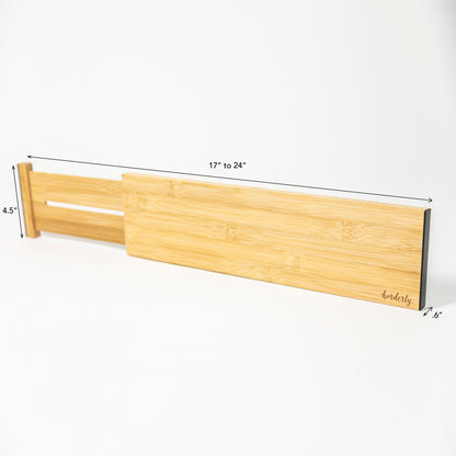 Bamboo Expandable Drawer Dividers – Natural