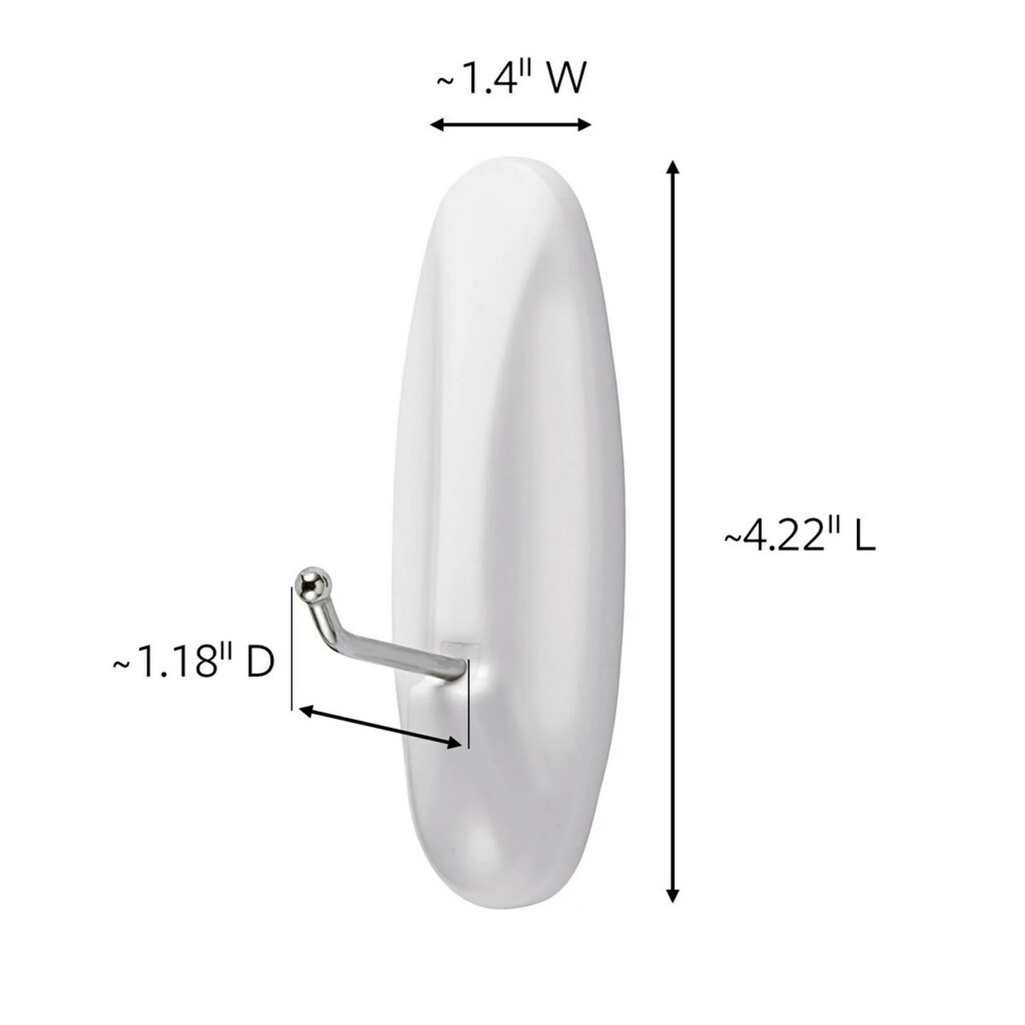 Command Wire Hook White