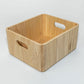 Wooden Ribbed Bins – Natural