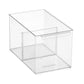 Everything Organizer Cabinet Depth Pantry Bin w/ Divider Clear