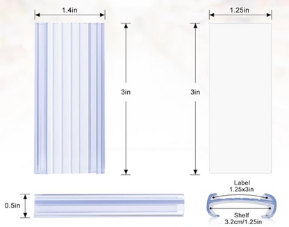 Wire Shelf Label Holders (Pack of 1)