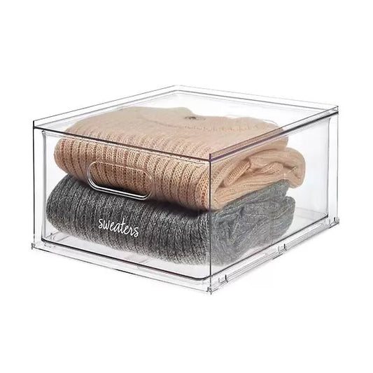 THE HOME EDIT Stackable Drawer Clear