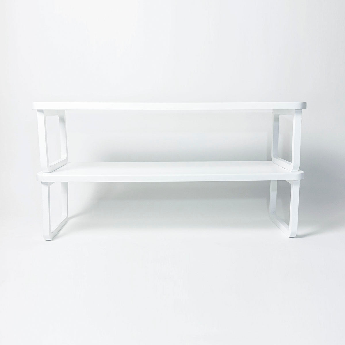 White wooden shoe deals rack