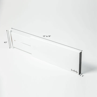 Bamboo Expandable Drawer Dividers – White