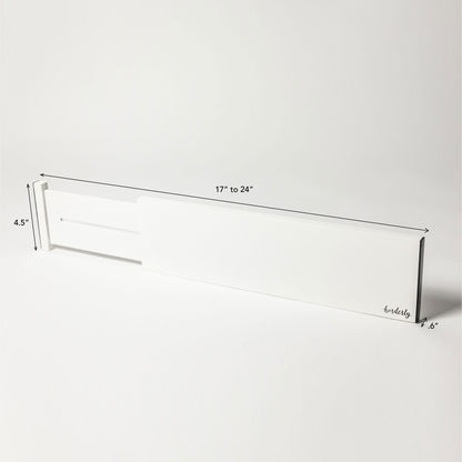 Bamboo Expandable Drawer Dividers – White