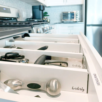 Bamboo Expandable Drawer Dividers – White