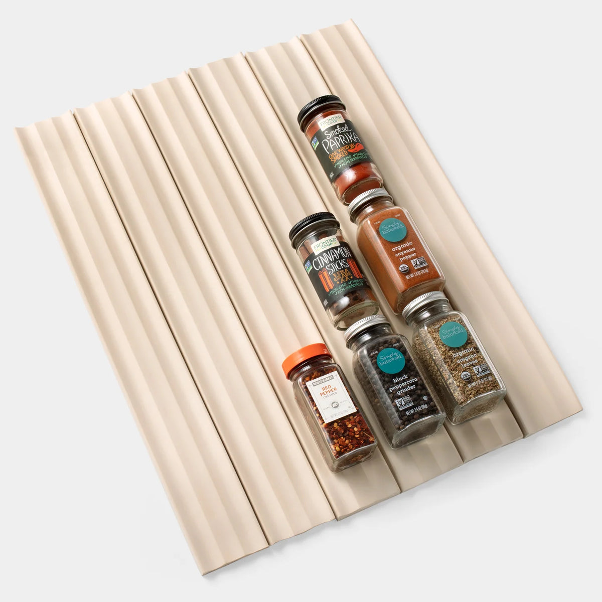 YouCopia's SpiceLiner® Drawer Organizer, 10ft Roll, Sandstone – Horderly